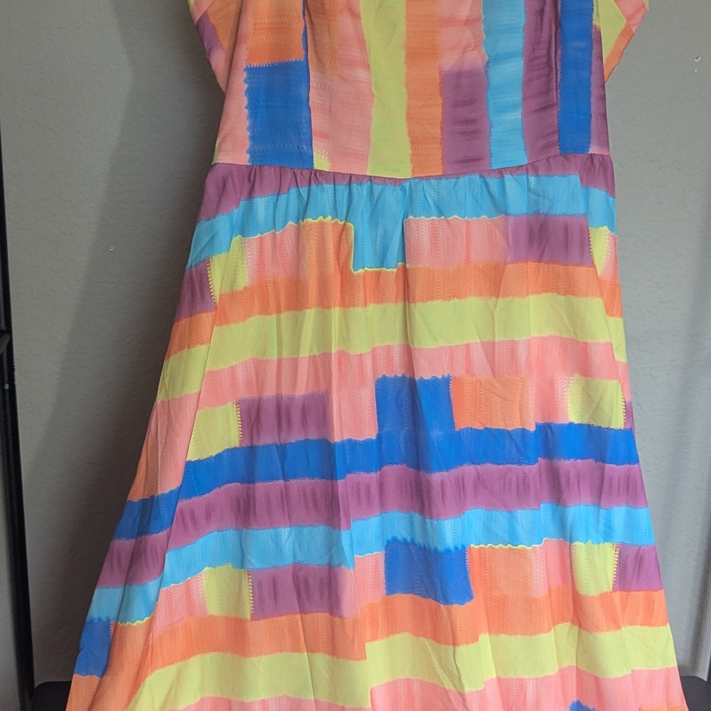 Colorful Striped Dress